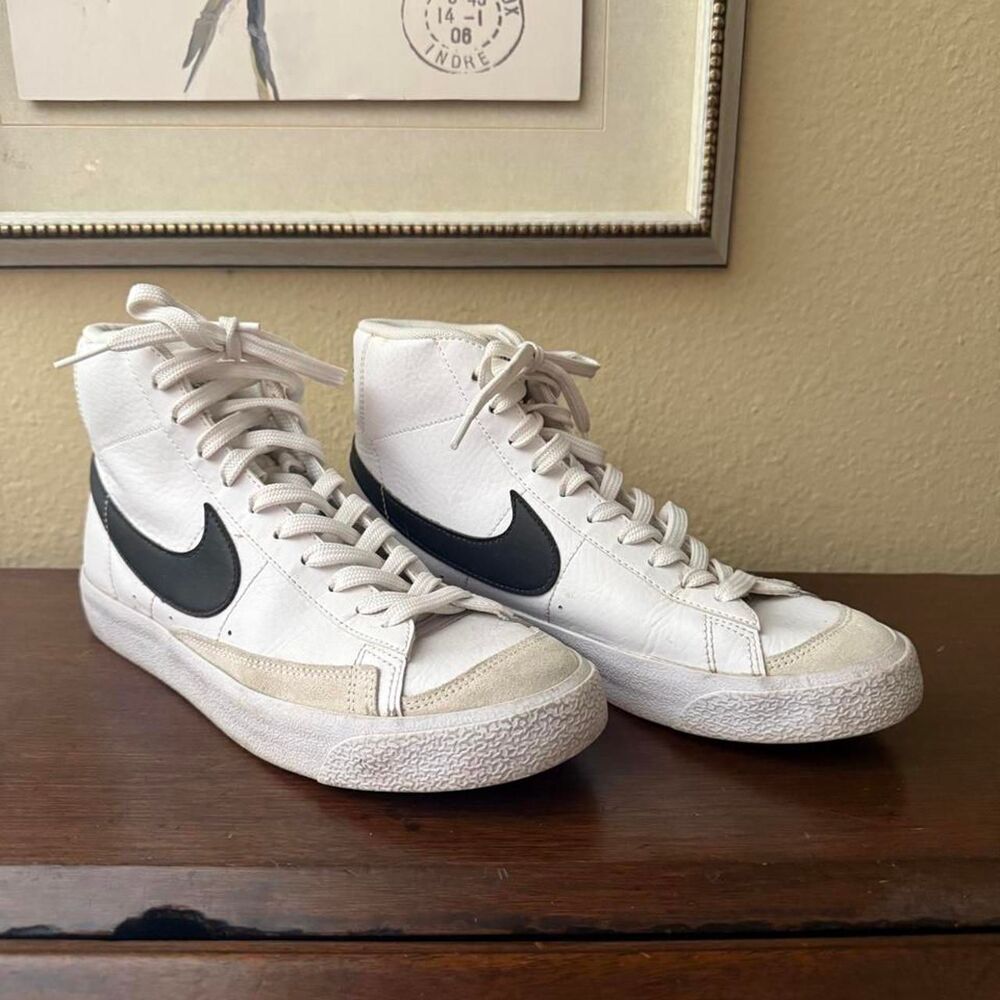 Nike White and Black Trainers